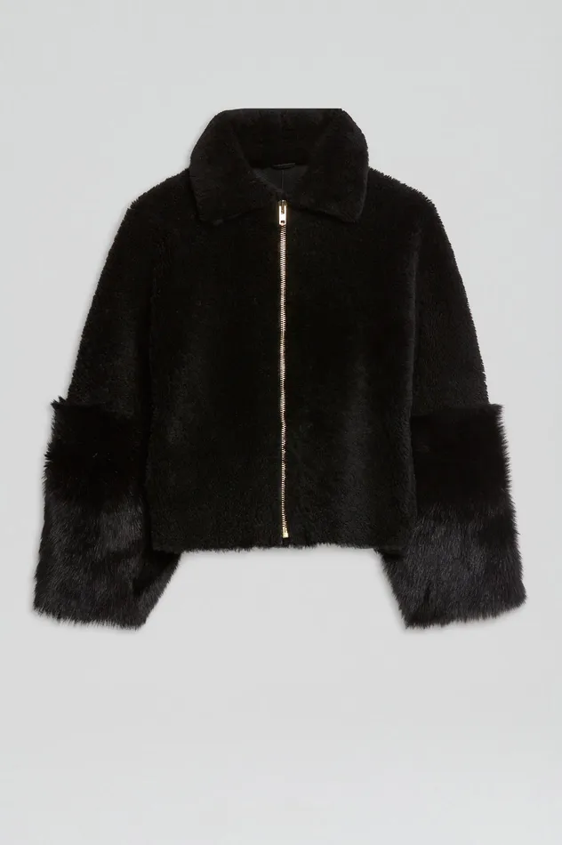 Women Scanlan Theodore TOSCANA TRAPEZE JACKET BLACK Jackets Women Scanlan Theodore TOSCANA TRAPEZE JACKET BLACK Jackets
