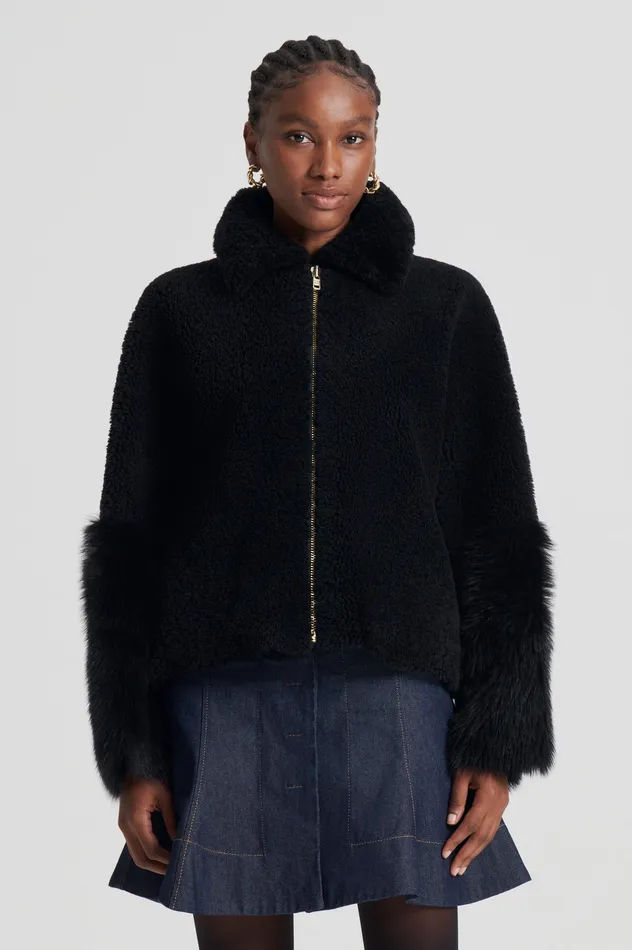 Women Scanlan Theodore TOSCANA TRAPEZE JACKET BLACK Jackets Women Scanlan Theodore TOSCANA TRAPEZE JACKET BLACK Jackets
