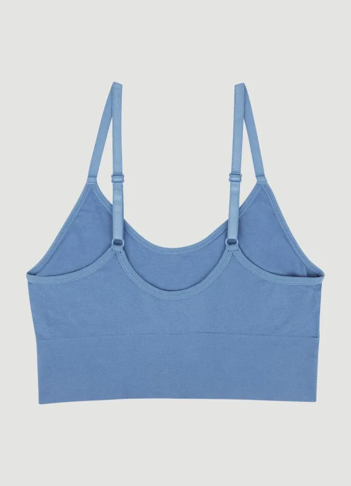 Women Seamless Longline Bralette 2Pack Bluegrey RBX Active Sports Bras