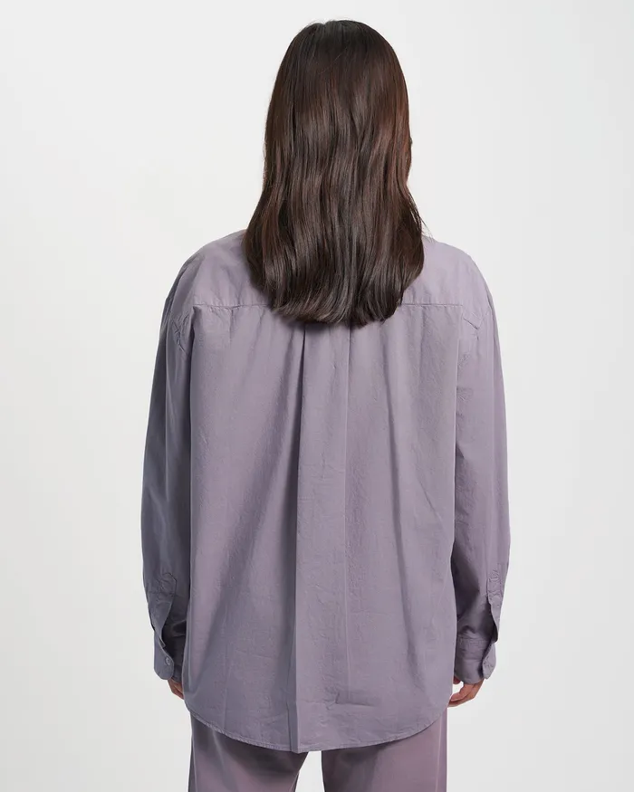 Women Shirts Colorfulstandard Organic Oversized Shirt 8211 Cloudy Grey