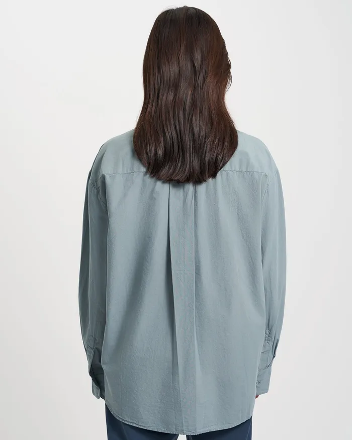 Women Shirts Colorfulstandard Organic Oversized Shirt 8211 Oyster Grey