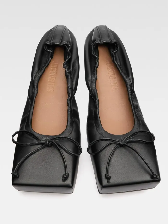 Women Shoes JACQUEMUS The Ballet Flats Black Women Shoes JACQUEMUS The Ballet Flats Black