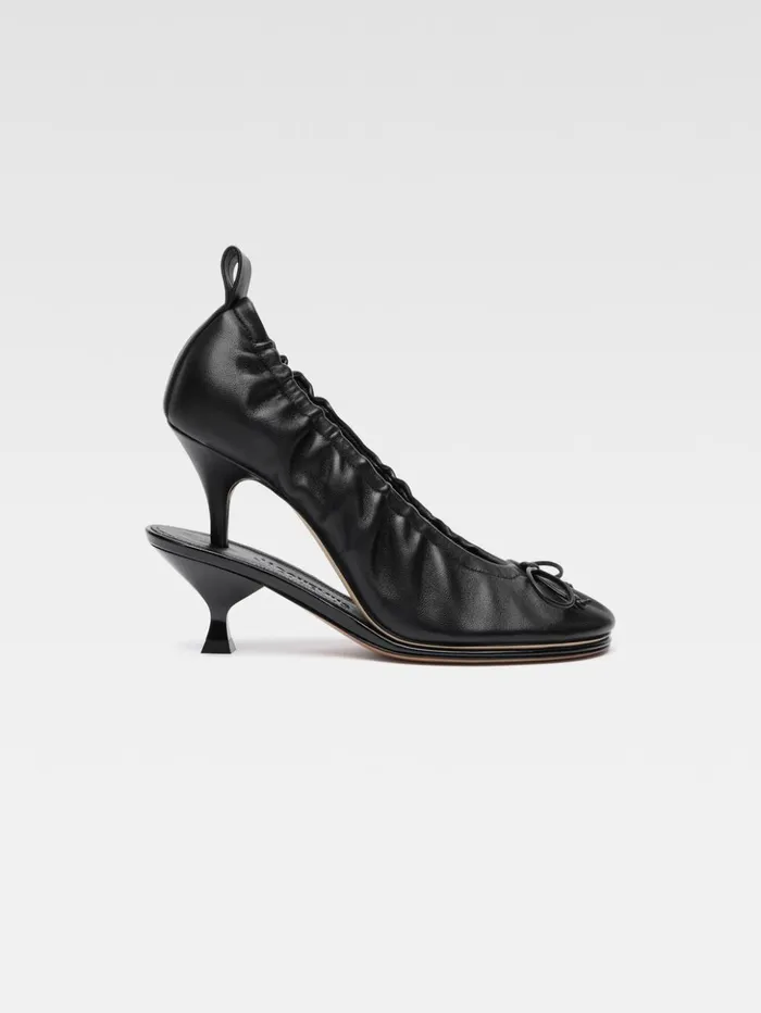 Women Shoes JACQUEMUS The Double Ballerina Heels Black