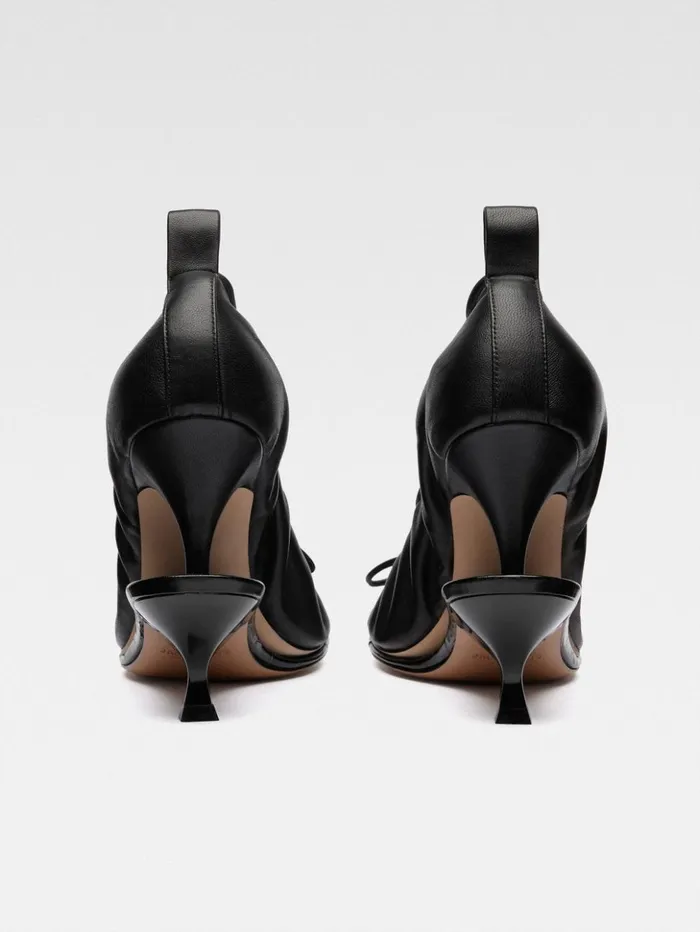 Women Shoes JACQUEMUS The Double Ballerina Heels Black Women Shoes JACQUEMUS The Double Ballerina Heels Black