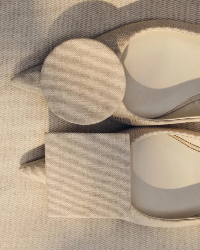 Women Shoes JACQUEMUS The Flat Duelo Slingbacks Light Greige Women Shoes JACQUEMUS The Flat Duelo Slingbacks Light Greige