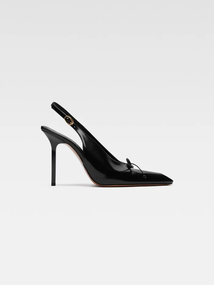 Women Shoes JACQUEMUS The High Cubisto Slingbacks Black