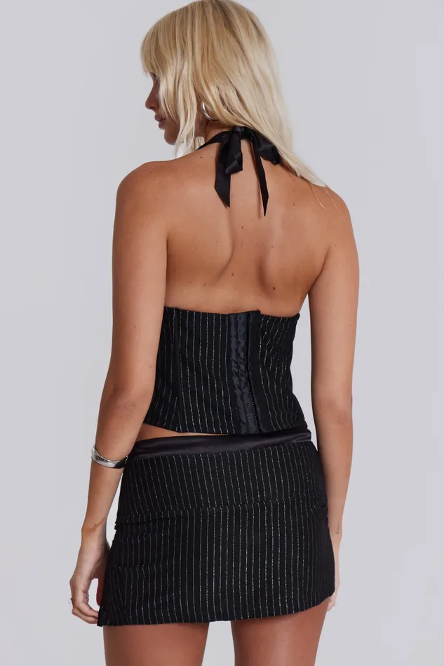 Women Shop Girlfriend Halter Corset Top Tops Jaded London