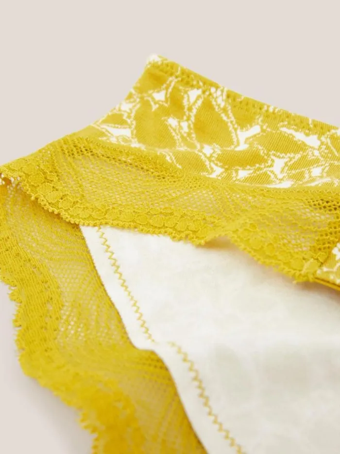 Women Shortie Chartreuse Multi White Stuff Underwear