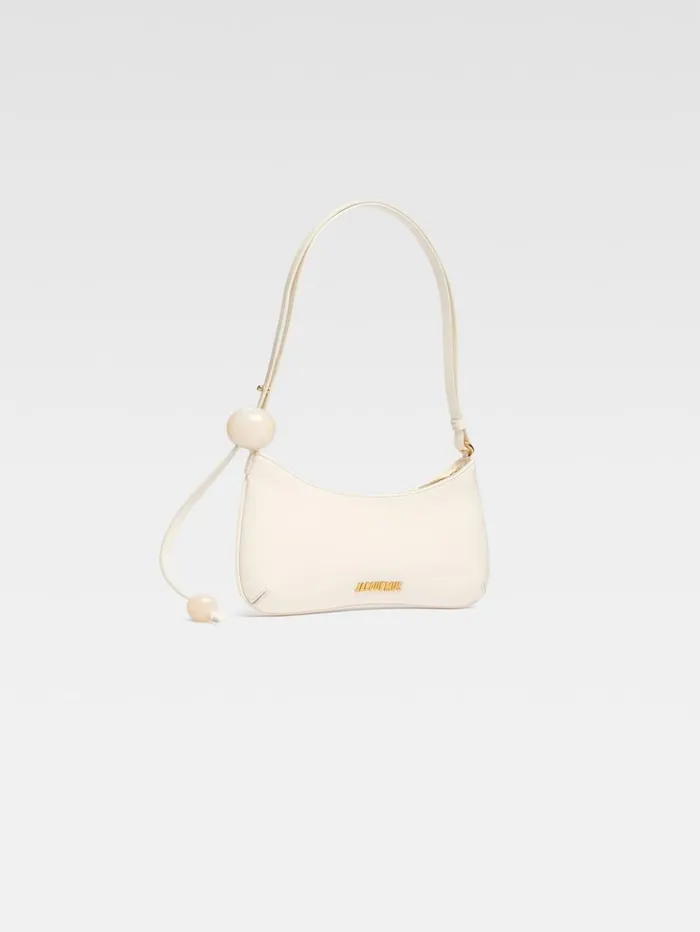 Women Shoulder Bags JACQUEMUS The Bisou Perle Ivory Women Shoulder Bags JACQUEMUS The Bisou Perle Ivory