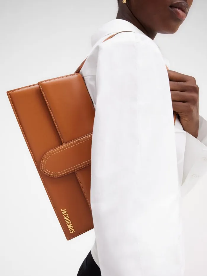 Women Shoulder Bags JACQUEMUS The Long Bambino Light Brown Women Shoulder Bags JACQUEMUS The Long Bambino Light Brown