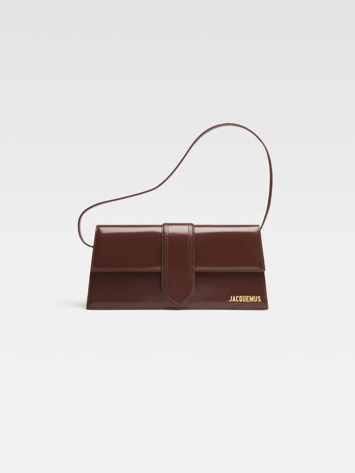 Women Shoulder Bags JACQUEMUS The Long Bambino Midnight Brown