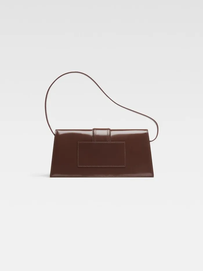 Women Shoulder Bags JACQUEMUS The Long Bambino Midnight Brown Women Shoulder Bags JACQUEMUS The Long Bambino Midnight Brown