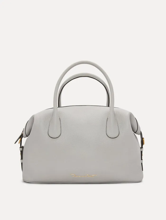 Women Signature Handbags Oscar De La Renta The Dahlia Grigio Perla Women Signature Handbags Oscar De La Renta The Dahlia Grigio Perla