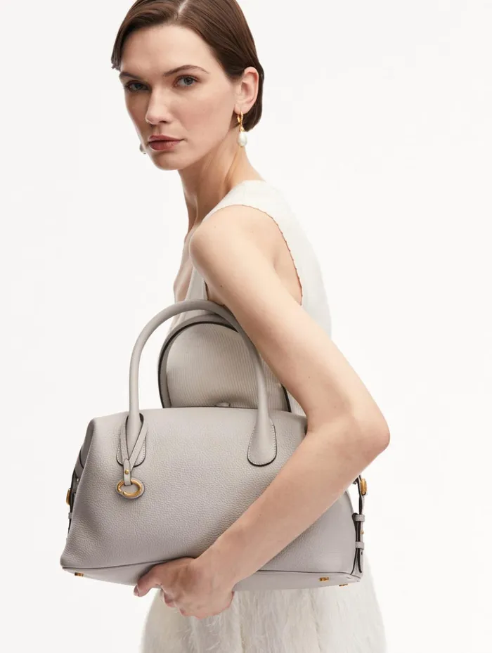 Women Signature Handbags Oscar De La Renta The Dahlia Grigio Perla Women Signature Handbags Oscar De La Renta The Dahlia Grigio Perla