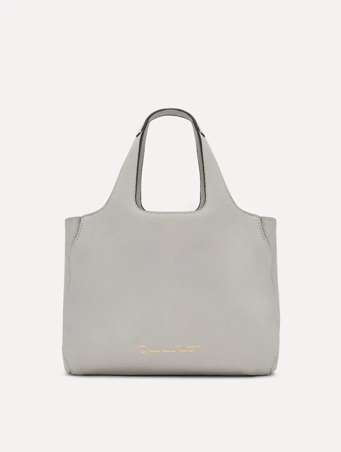 Women Signature Handbags Oscar De La Renta The Mini Topaz Grigio Perla Women Signature Handbags Oscar De La Renta The Mini Topaz Grigio Perla