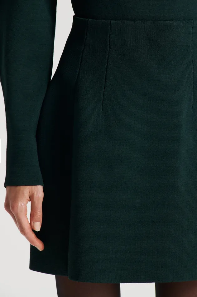 Women Skirts Scanlan Theodore CREPE KNIT PEPLUM SKIRT DARKGREEN Women Skirts Scanlan Theodore CREPE KNIT PEPLUM SKIRT DARKGREEN