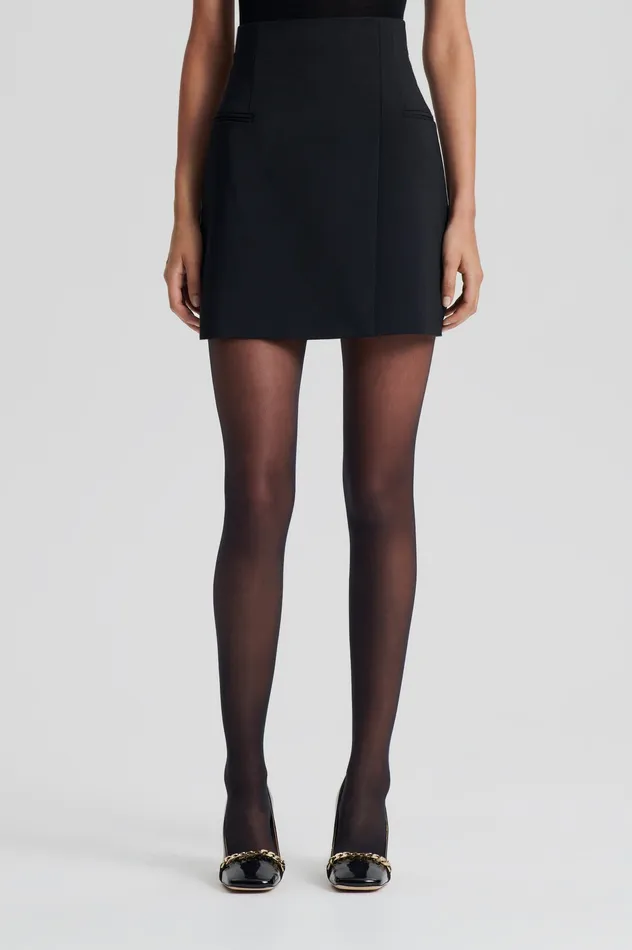 Women Skirts Scanlan Theodore TAILORED WRAP SKIRT BLACK Women Skirts Scanlan Theodore TAILORED WRAP SKIRT BLACK