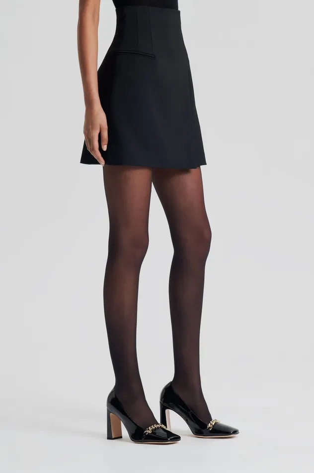 Women Skirts Scanlan Theodore TAILORED WRAP SKIRT BLACK Women Skirts Scanlan Theodore TAILORED WRAP SKIRT BLACK