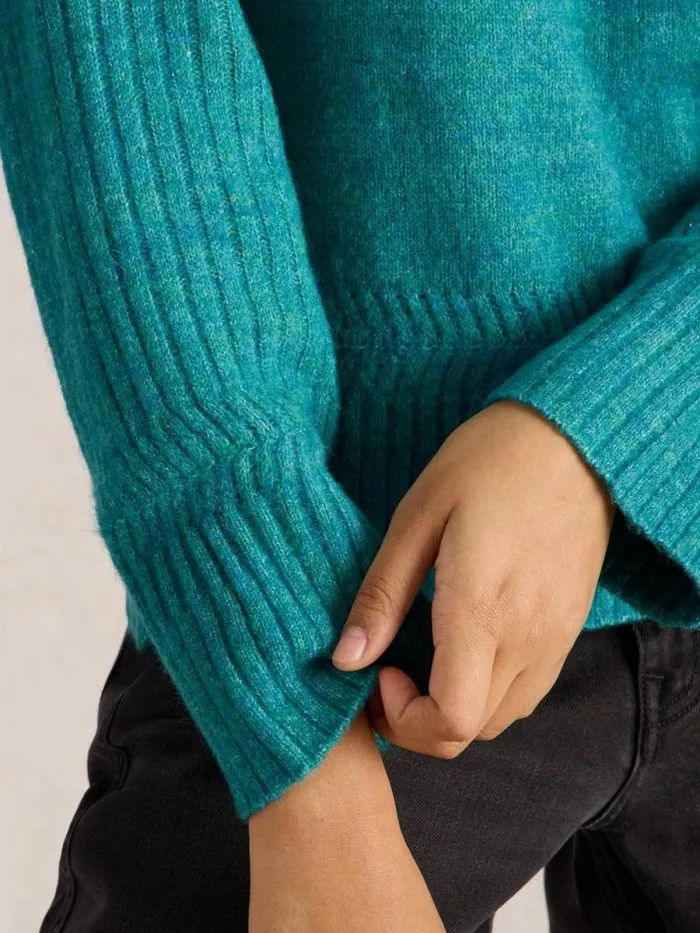 Women SOPHIA JUMPER Bright Teal White Stuff Knitwear