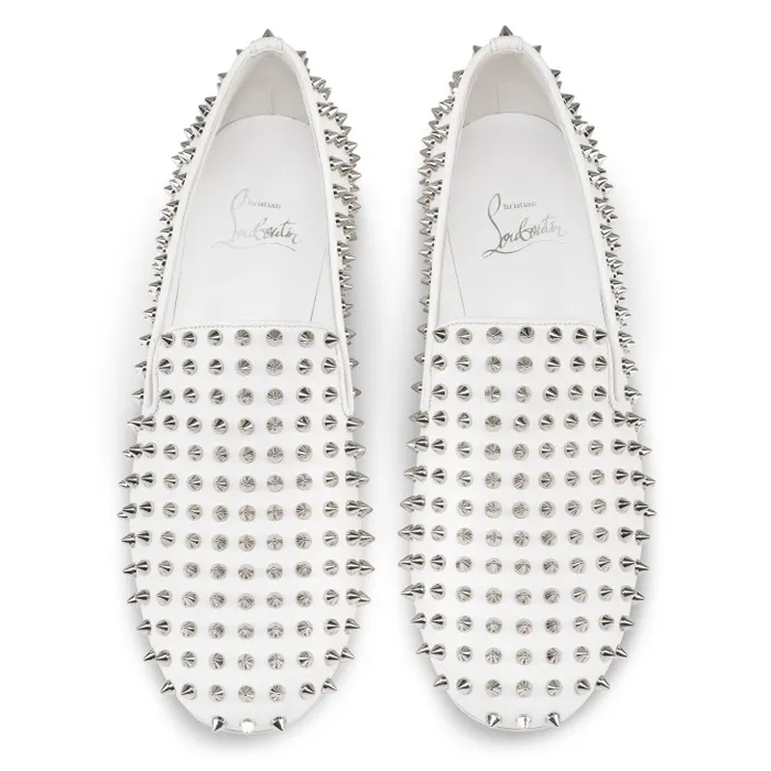 Women Spikeasy 30 Mm Loafers 8211 Nappa Leather 8211 Bianco Christian Louboutin Flats and Loafers