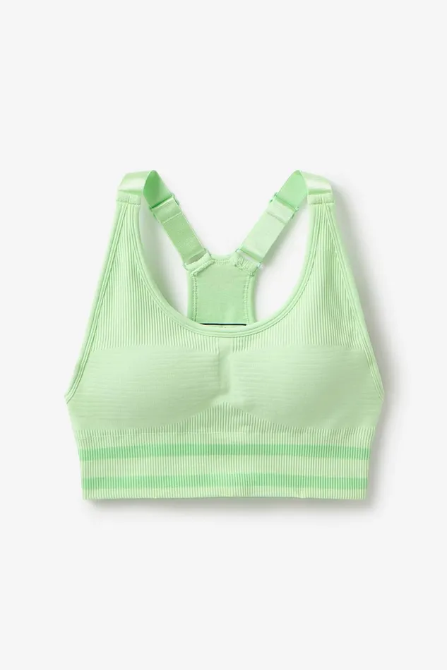 Women Sports Bras Fila Lucky Ace Seamless Sports Bra 301 Patina Green