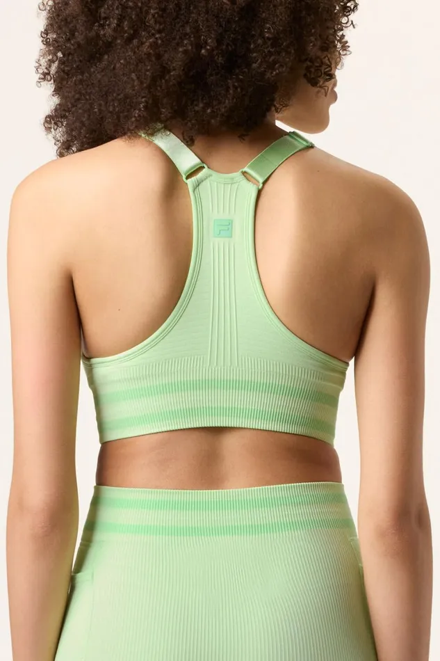 Women Sports Bras Fila Lucky Ace Seamless Sports Bra 301 Patina Green Women Sports Bras Fila Lucky Ace Seamless Sports Bra 301 Patina Green