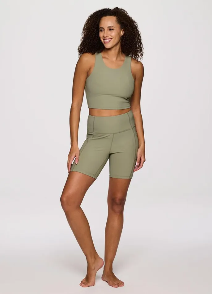 Women Studio To Street Ribbed 7034 Bike Short Sage RBX Active Shorts