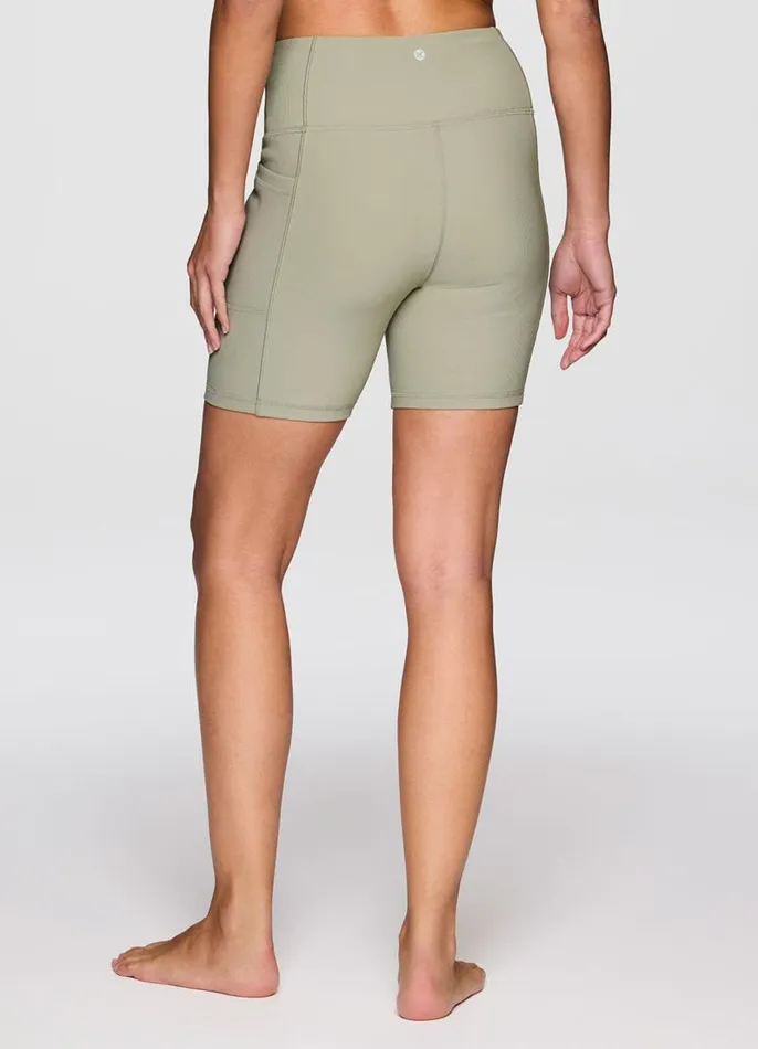 Women Studio To Street Ribbed 7034 Bike Short Sage RBX Active Shorts