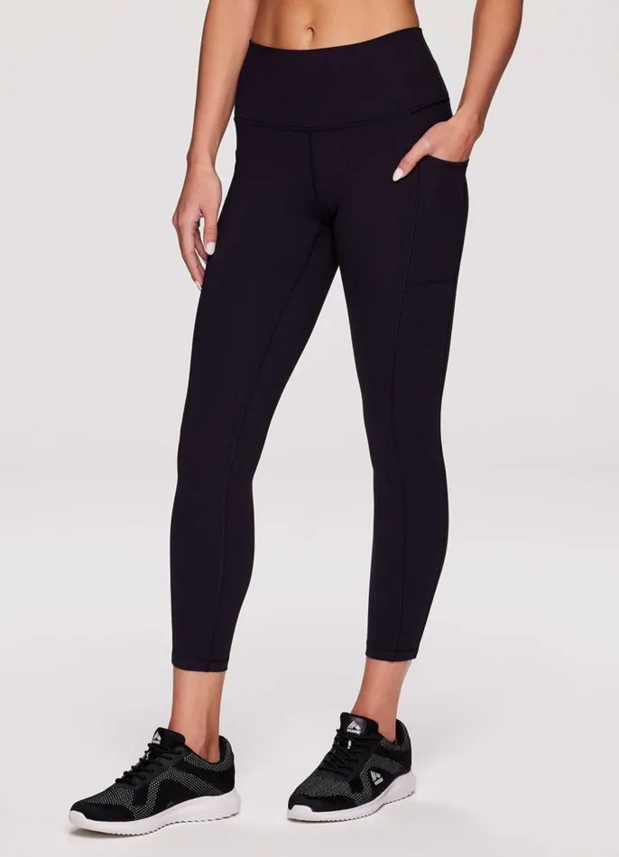 Women Super Soft Ultra Hold 78 Legging Black RBX Active Leggings