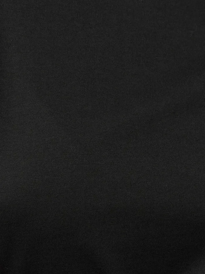 Women Supima Cotton Long Sleeve Tee Black Jigsaw Pyjamas and Loungewear