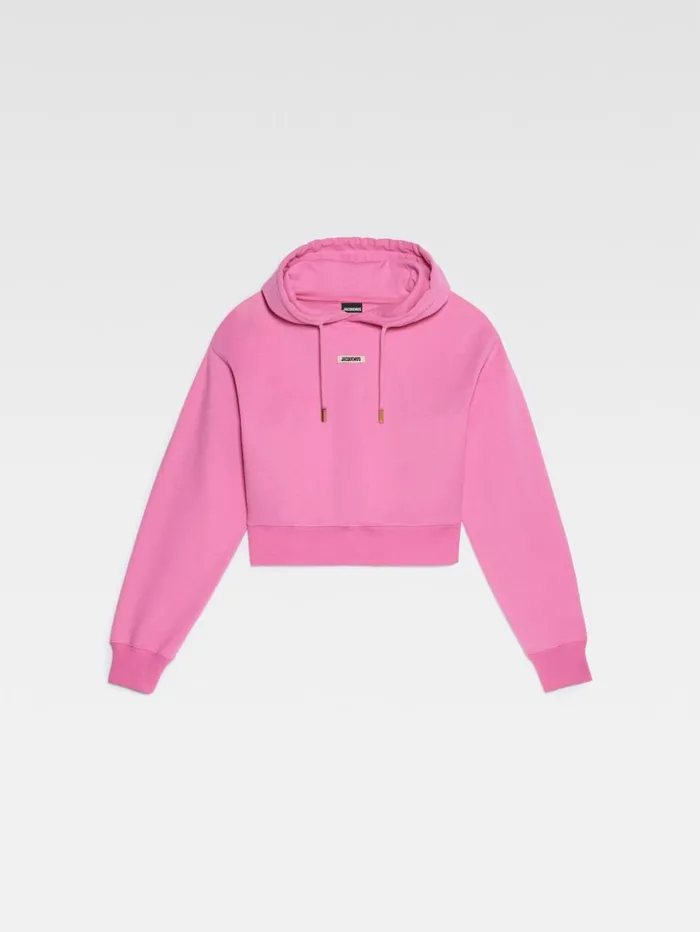Women Sweatshirts and Joggings JACQUEMUS The Gros Grain Hoodie Pink