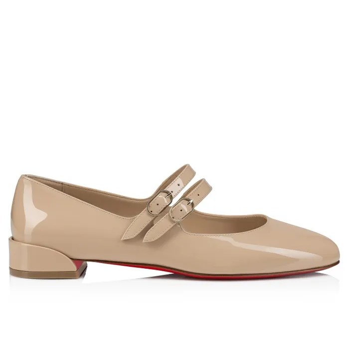 Women Sweet Jane Ballerinas 8211 Patent Leather 8211 Nude 1 Christian Louboutin Flats and Loafers
