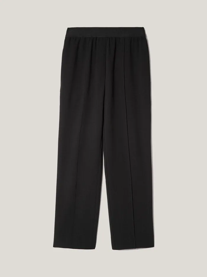 Women Tailored Smart Jogger Black Jigsaw Trousers