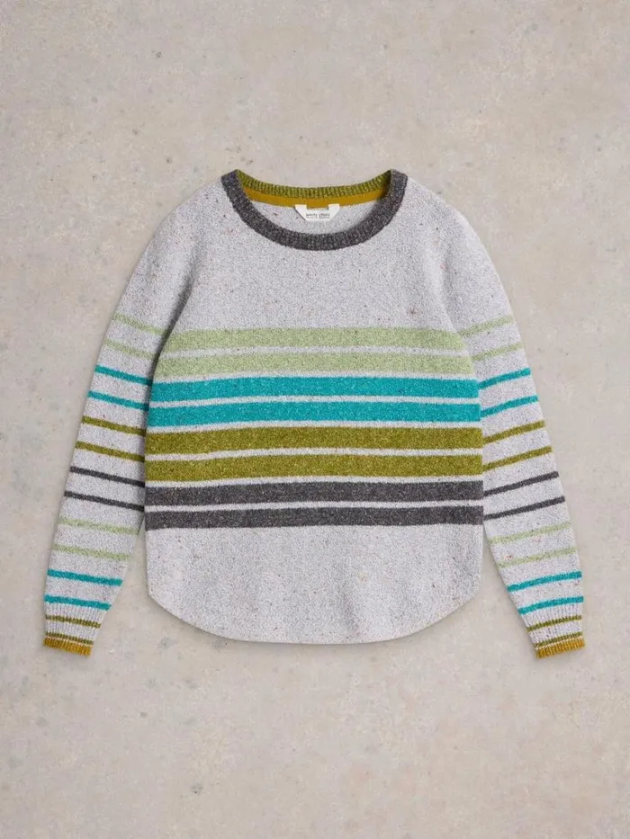 Women TALIA NEP JUMPER Natural Multi White Stuff Knitwear Women TALIA NEP JUMPER Natural Multi White Stuff Knitwear