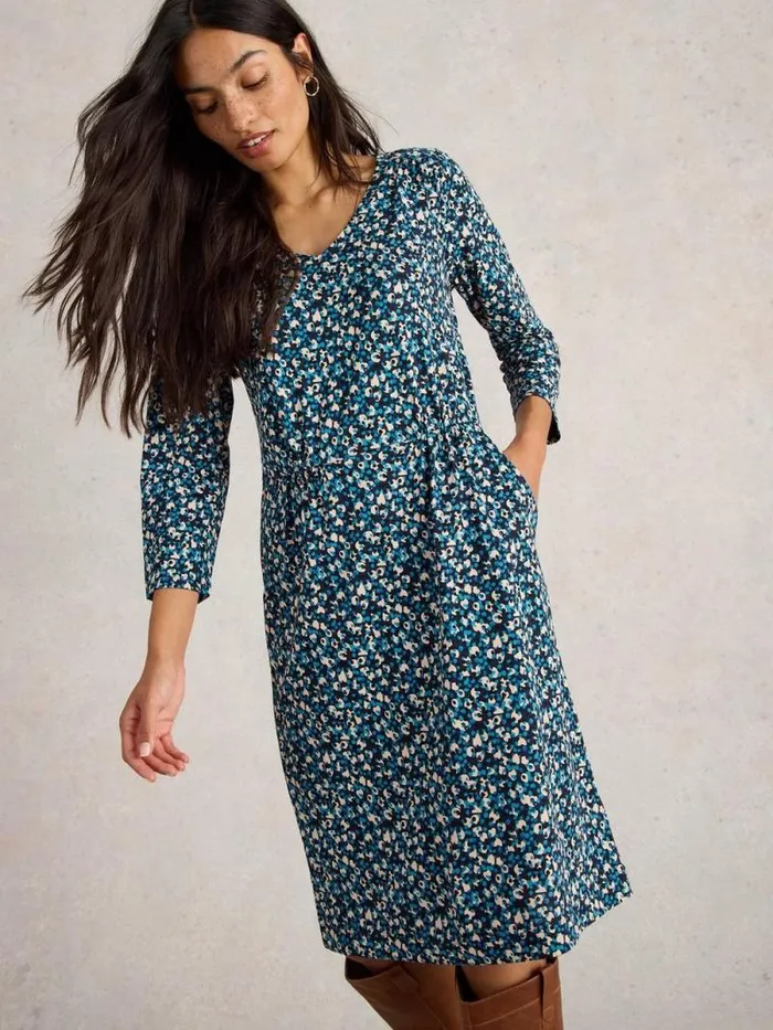 Women Tallie Jersey Crew Neck Dress Navy Multi White Stuff Dresses Women Tallie Jersey Crew Neck Dress Navy Multi White Stuff Dresses
