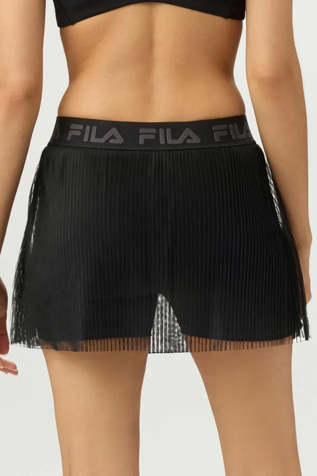 Women Tennis Fila Illusion Skort 001 Black Women Tennis Fila Illusion Skort 001 Black