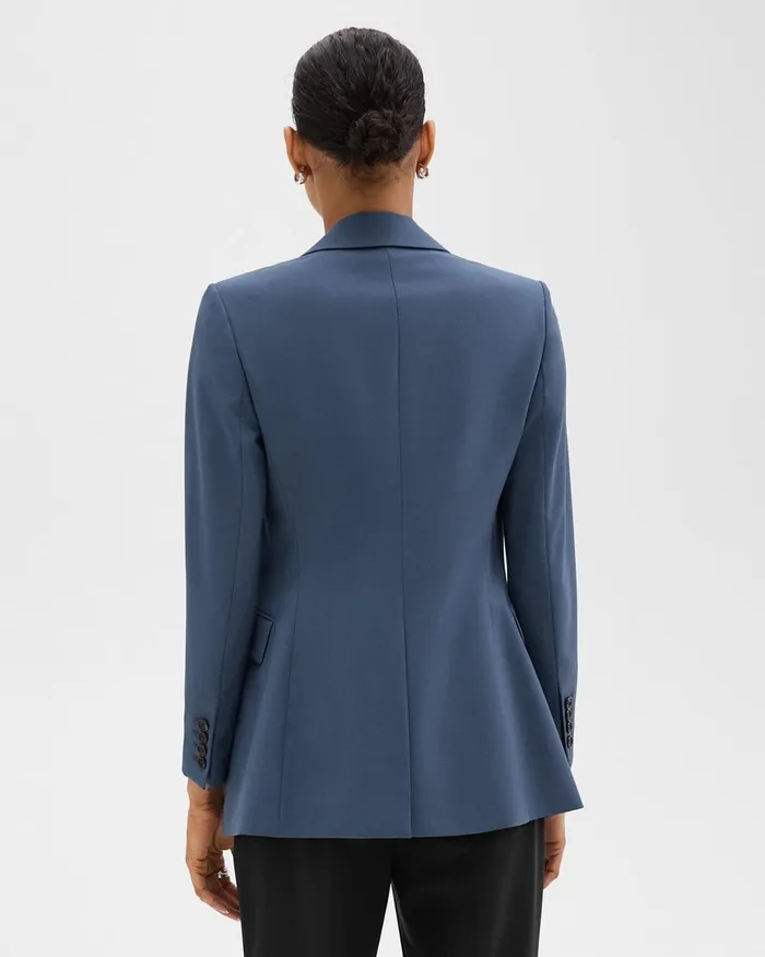 Women Theory Blazers Jackets Etiennette Blazer In Good Wool Ash Blue