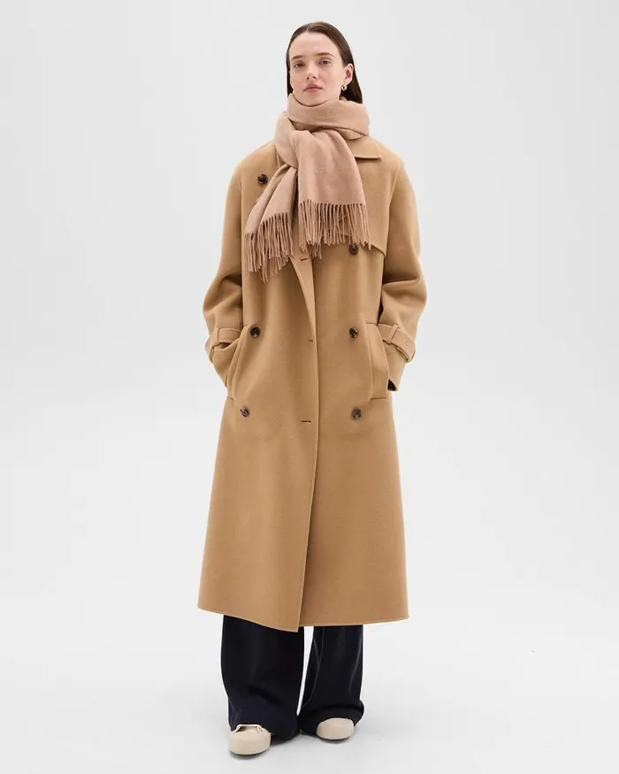 Women Theory Hats Gloves Scarves Classic Scarf In Cashmere Camel