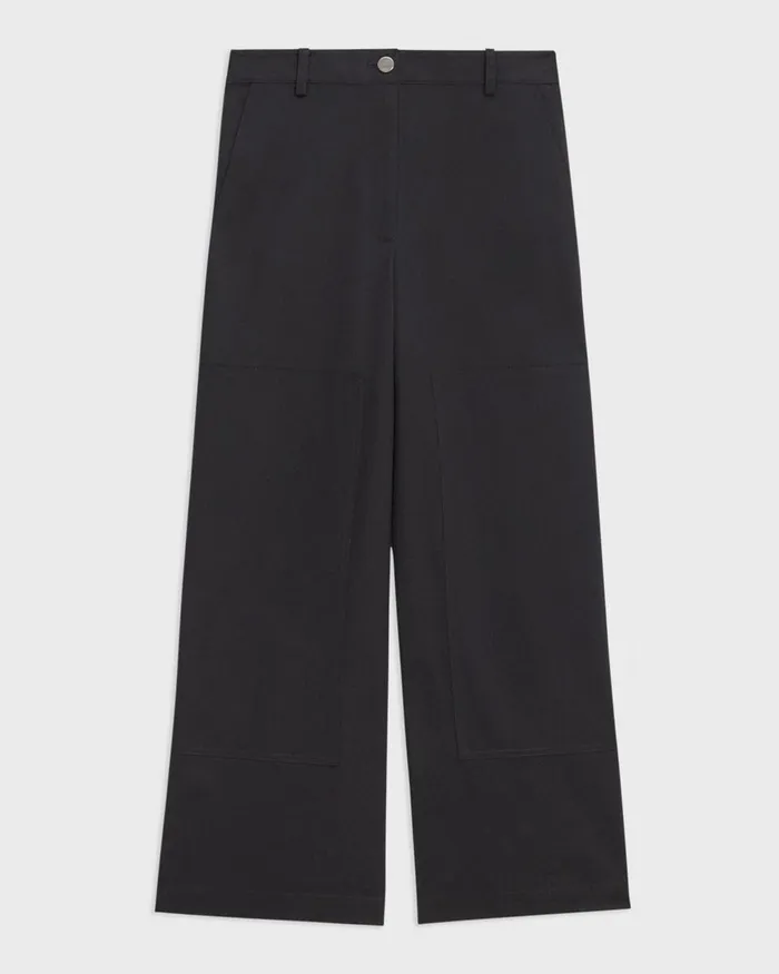 Women Theory Pants Utility Pant In Organic Cotton Nocturne Navy
