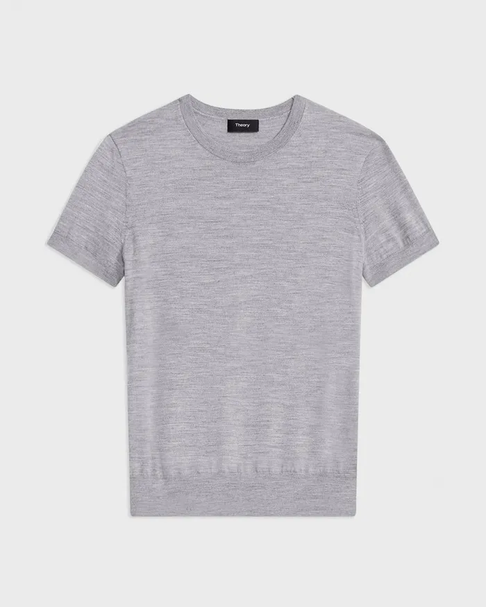 Women Theory TShirts Tank Tops Sweater Tee In Regal Wool Cool Heather Grey