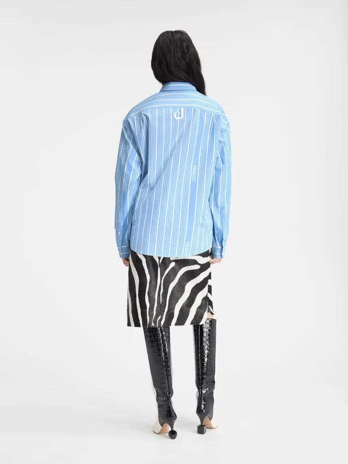 Women Tops and Shirts JACQUEMUS The Simon Shirt Jacquard Bluewhite