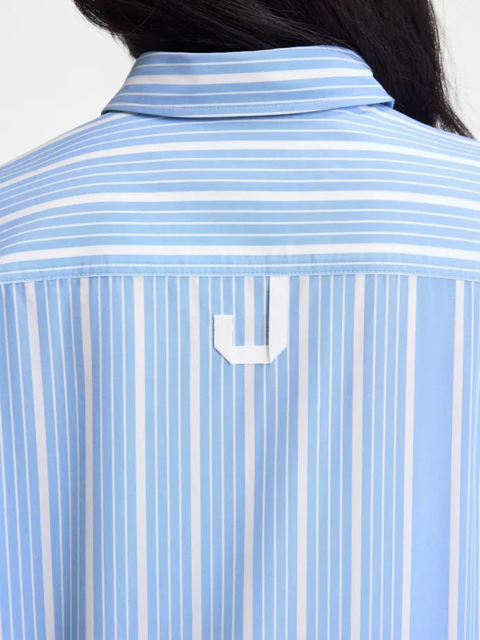 Women Tops and Shirts JACQUEMUS The Simon Shirt Jacquard Bluewhite