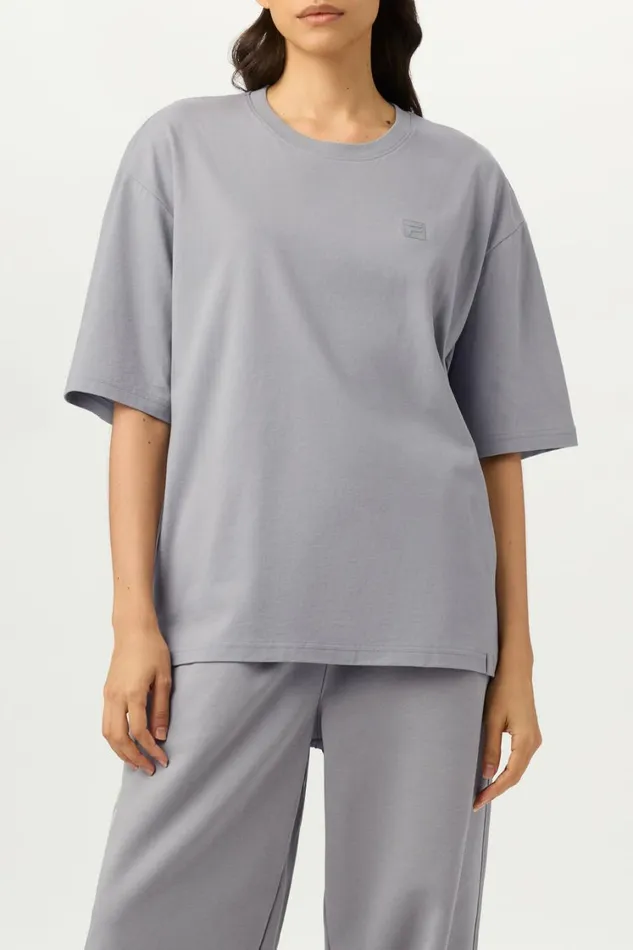 Women Tops and TShirts Fila Apex Relaxed Box Tee 051 Ultimate Gray Women Tops and TShirts Fila Apex Relaxed Box Tee 051 Ultimate Gray
