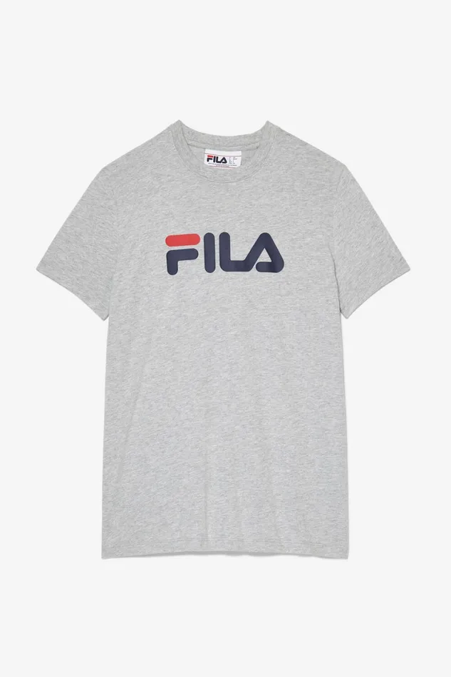 Women Tops and TShirts Fila Classic Fila Logo Tee 050 Grey Heather