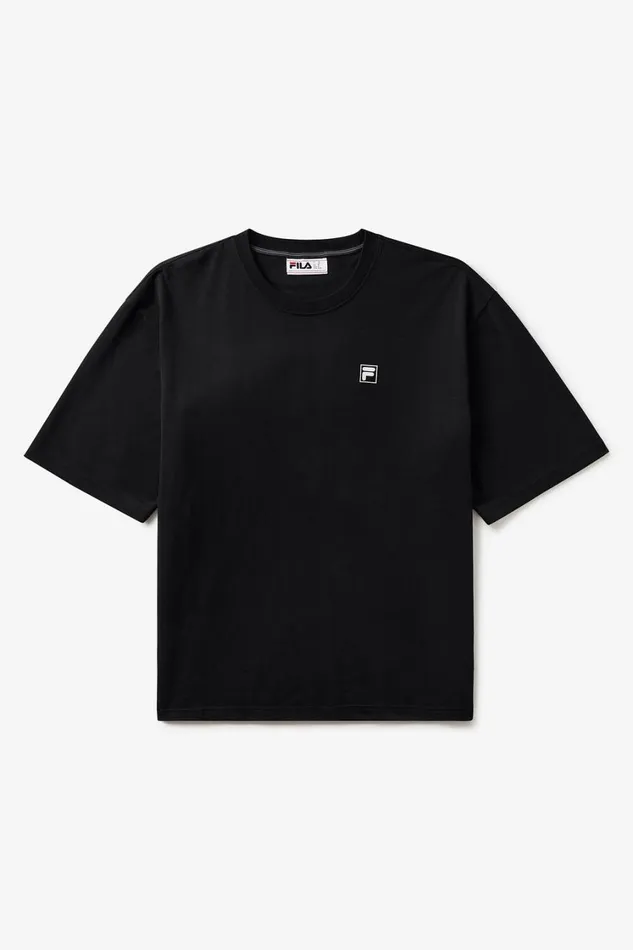 Women Tops and TShirts Fila Country Club Golf Course Map Box Tee 001 Black