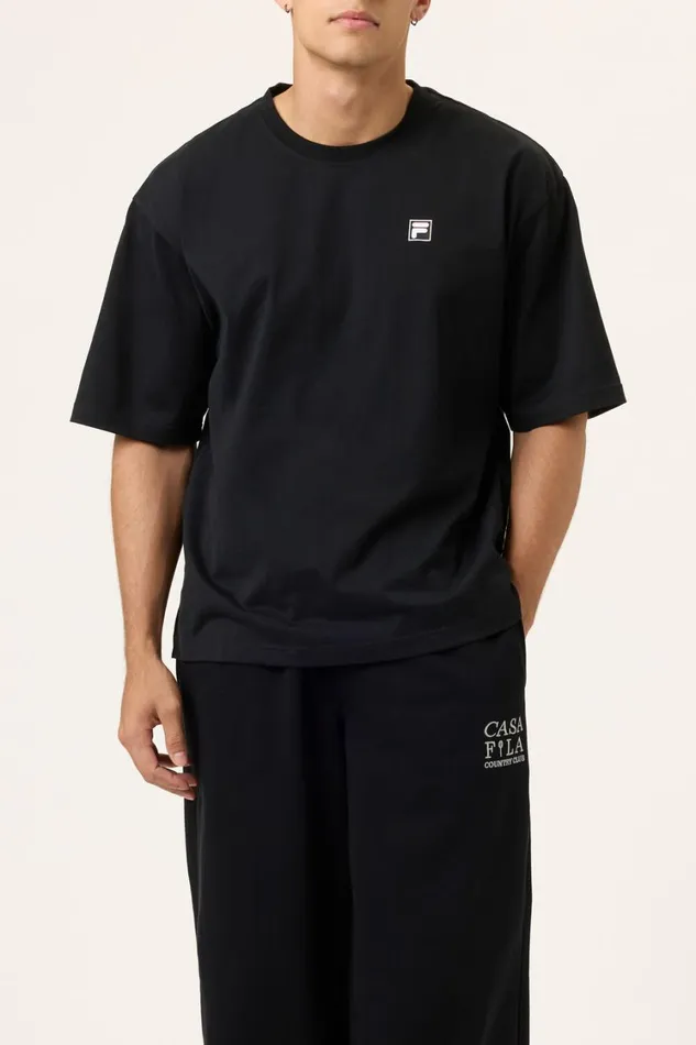Women Tops and TShirts Fila Country Club Golf Course Map Box Tee 001 Black Women Tops and TShirts Fila Country Club Golf Course Map Box Tee 001 Black