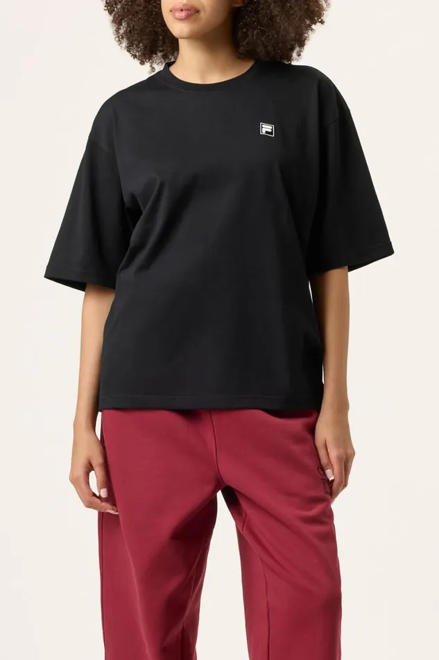 Women Tops and TShirts Fila Country Club Golf Course Map Box Tee 001 Black Women Tops and TShirts Fila Country Club Golf Course Map Box Tee 001 Black
