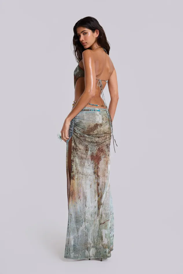 Women Tops Jaded London Shop Vida Backless Maxi Dress With Shell Trim