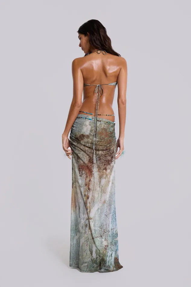 Women Tops Jaded London Shop Vida Backless Maxi Dress With Shell Trim