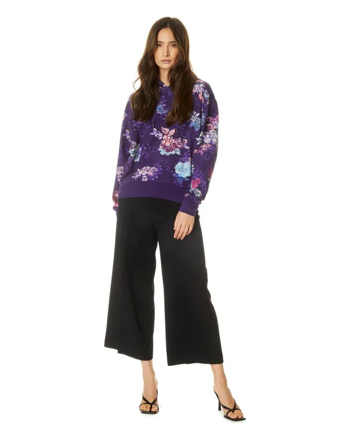 Women Tops Robert Graham CAPRI HOODIE Dark Purple